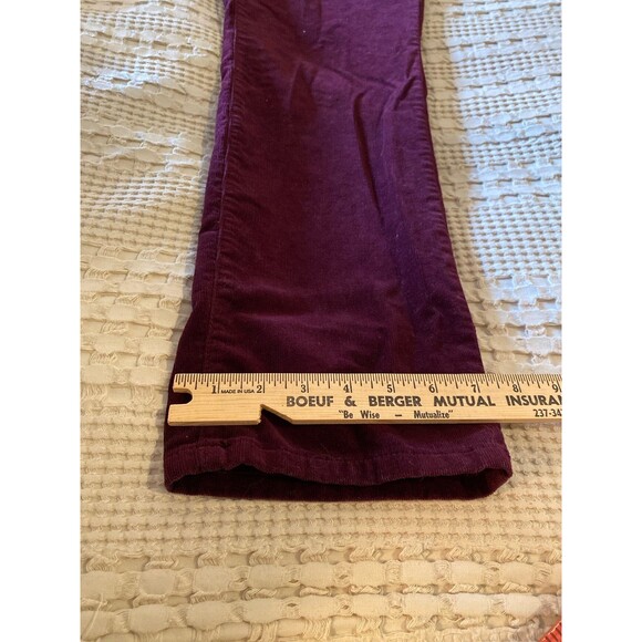 Chaps Corduroy Women’s Pants Stretch Waist Size 12 Dark Burgundy EUC Slacks - Picture 12 of 12